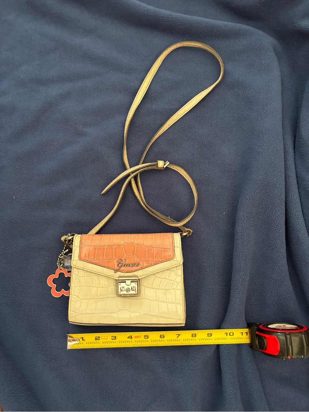 GUESS Kora Tri Toned Crocodile Embossed Crossbody - Picture 2 of 5